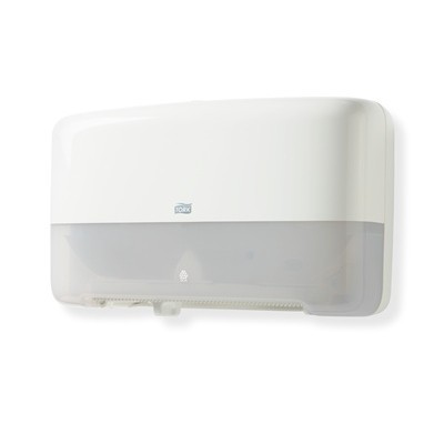770000: Distributeur Tork Elevation Toilet Paper Mini Jumbo Roll Twin - BLANC - 555500