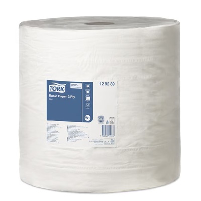 771008: Tork Universal Wiper 320 Roll - 2 plis - 680 m x 37 cm - 129239
