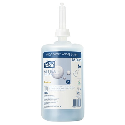 770152: Tork Premium Soap Liquid Hair & Body - 1L - 420601