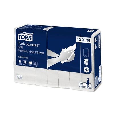 771328: Tork Xpress Essuie-mains interfolis Doux - 2 plis - 25.5 x 21.2 cm - 21 x 180 pices - 120398