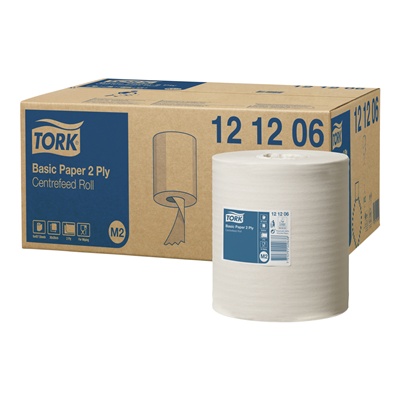 779003: Tork Basic Paper - 2 plis - 160 m x 20 cm - 6 pièces (M-Tork Basic, Coreless) - 121206